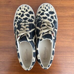 Giraffe Print Laceup Sneakers from Bucketfeet